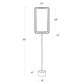 Geo Rectangle Floor Lamp - Natural Brass