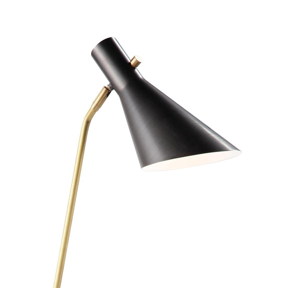 Spyder Floor Lamp - Blackened Brass & Natural Brass