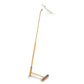 Spyder Floor Lamp - White & Natural Brass