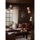 Gable Floor Lamp - Antique Natural Brass & Oyster Shade