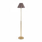 Polly Stem Floor Lamp - Natural Brass & Umber Scalloped Shade