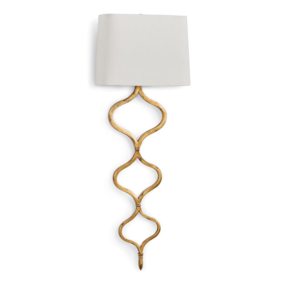 Sinuous Sconce - Gold Leaf