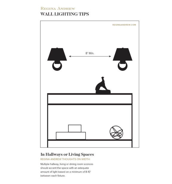 Charlotte Sconce - Natural Brass