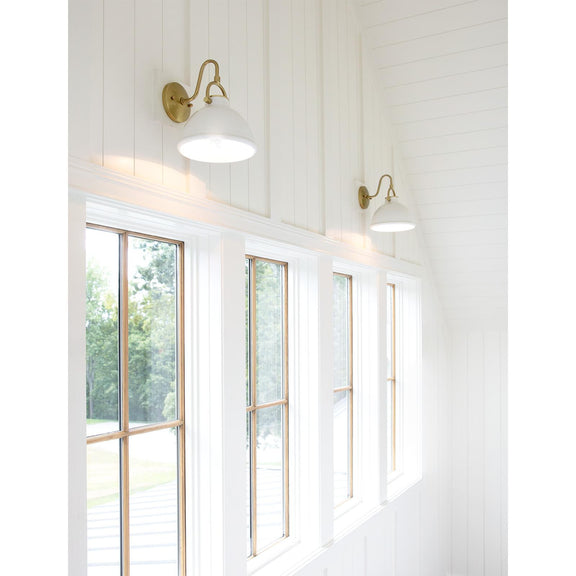 Eloise Ceramic Sconce - White