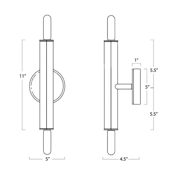 Viper Sconce - Polished Nickel