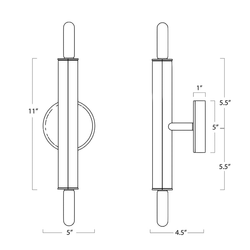 Viper Sconce - Polished Nickel