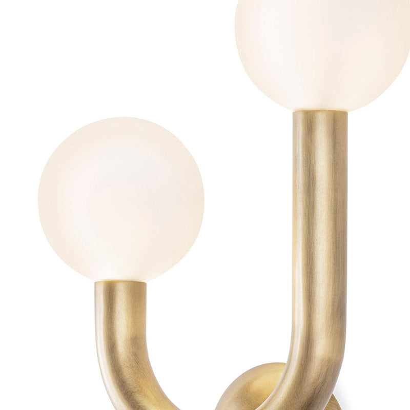 Happy Sconce - Natural Brass / Left Facing