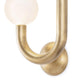 Happy Sconce - Natural Brass / Left Facing