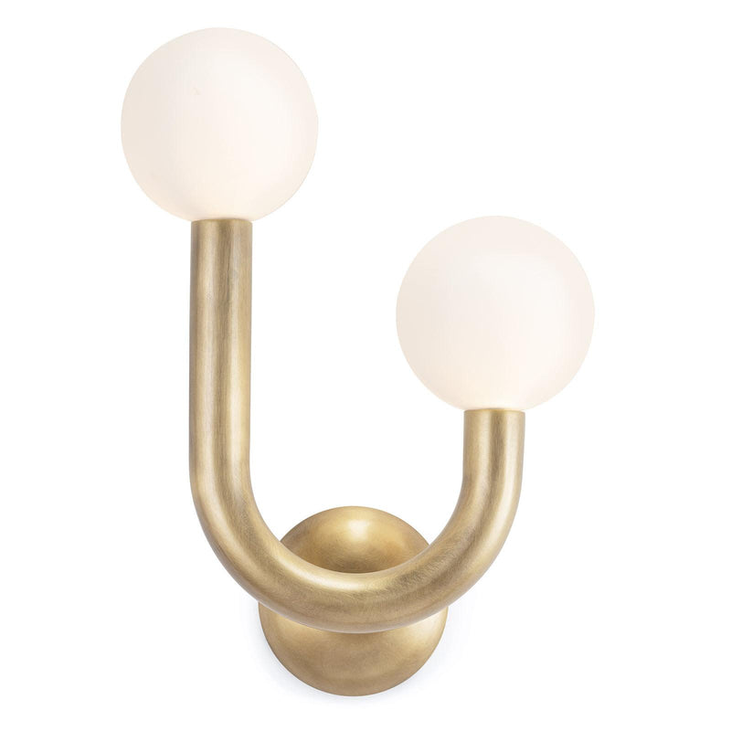 Happy Sconce - Natural Brass / Right Facing
