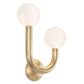 Happy Sconce - Natural Brass / Right Facing