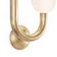 Happy Sconce - Natural Brass / Right Facing