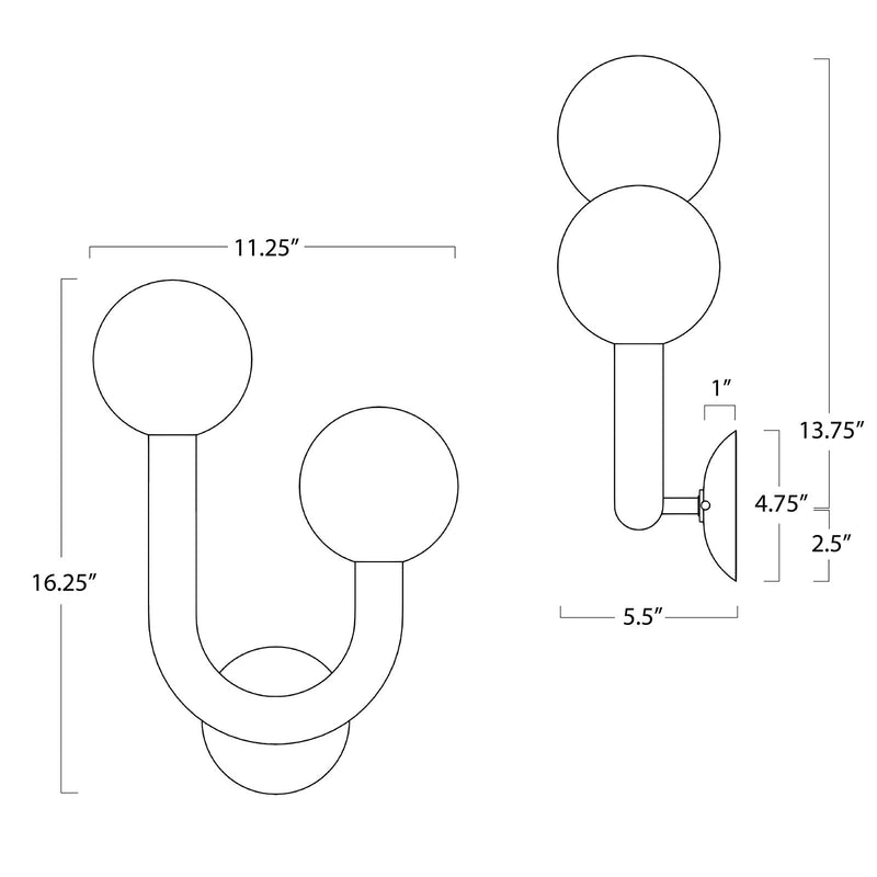Happy Sconce - Oil Rubbed Bronze / Right Facing