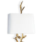 Trillium Shaded Sconce - Antique Gold Leaf