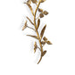 Trillium Shaded Sconce - Antique Gold Leaf