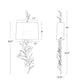 Trillium Shaded Sconce - Antique Gold Leaf