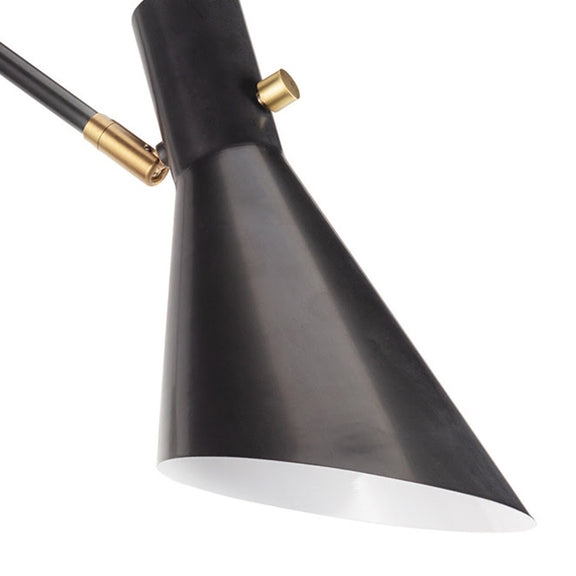 Spyder Single Arm Sconce - Blackened Brass & Natural Brass