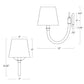 Treble Sconce Single