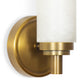 Salon Sconce Single - Natural Brass