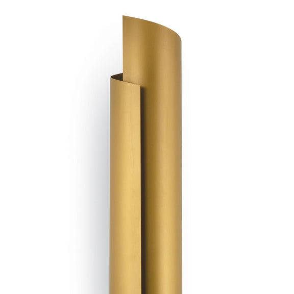 Flute Sconce - Natural Brass