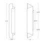 Flute Sconce - Polished Nickel