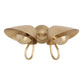 Keaton Sconce Double - Natural Brass