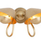 Keaton Sconce Double - Natural Brass