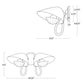 Keaton Sconce Double - Polished Nickel