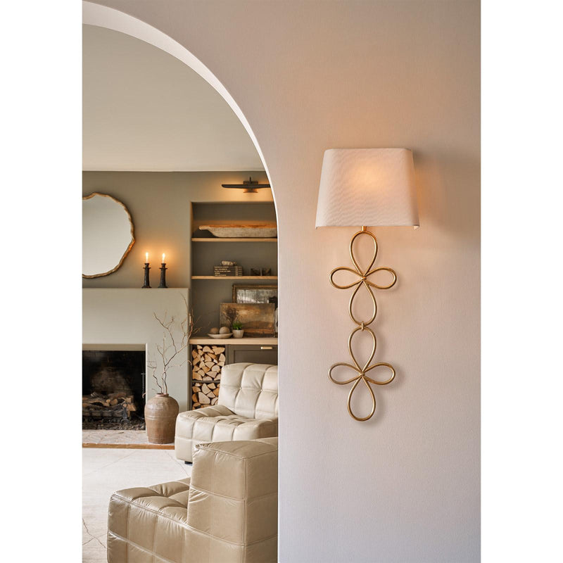 Minuet Sconce - Gold Leaf