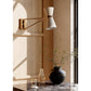 Gable Swing Arm Sconce - Antique Natural Brass & Oyster Shade