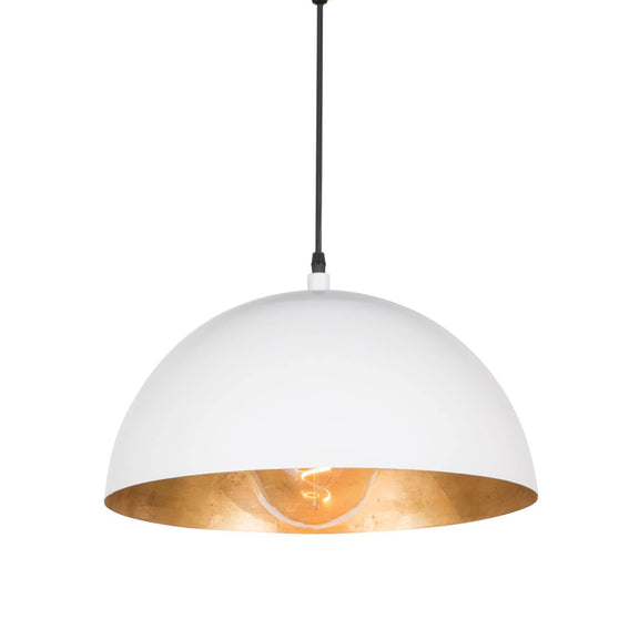 Sigmund Pendant - White & Gold / Small