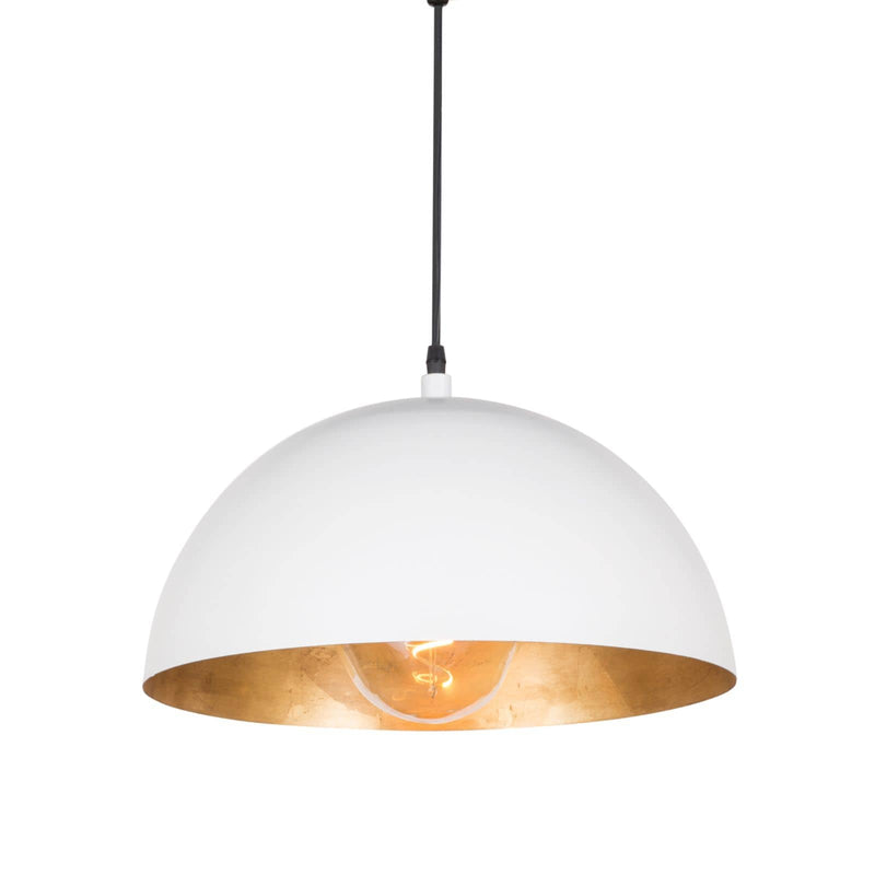 Sigmund Pendant - White & Gold / Small