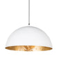 Sigmund Pendant - White & Gold / Large
