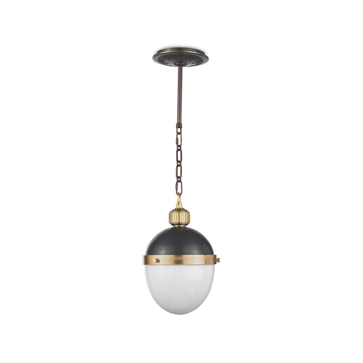 Otis Pendant - Blackened Brass & Natural Brass / Small