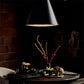 French Maid Chandelier - Blue & Polished Nickel / Large