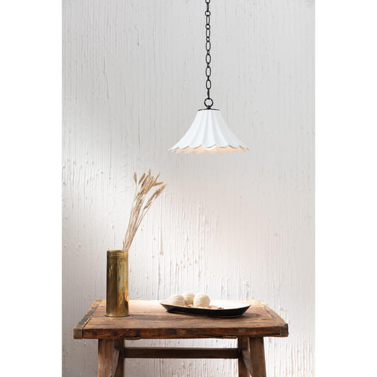 Cally Ceramic Pendant Small - White