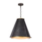 French Maid Chandelier - Blackened Brass Natural Brass / Small