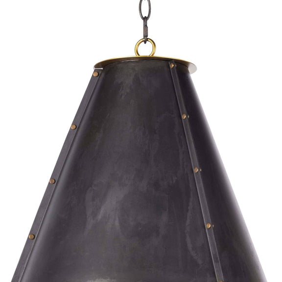 French Maid Chandelier - Blackened Brass Natural Brass / Small