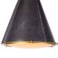 French Maid Chandelier - Blackened Brass Natural Brass / Small