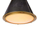 French Maid Chandelier - Blackened Brass Natural Brass / Small
