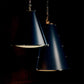 French Maid Chandelier - Blue & Polished Nickel / Small