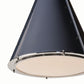 French Maid Chandelier - Blue & Polished Nickel / Small