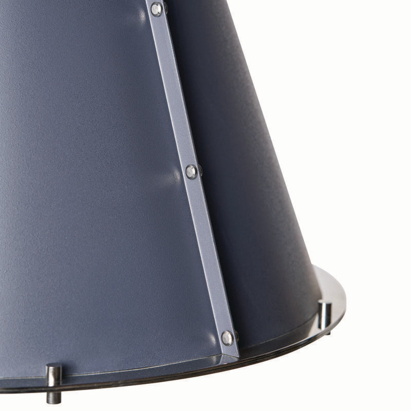French Maid Chandelier - Blue & Polished Nickel / Small