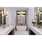 La Dame Chandelier - Swirl Glass Natural Brass