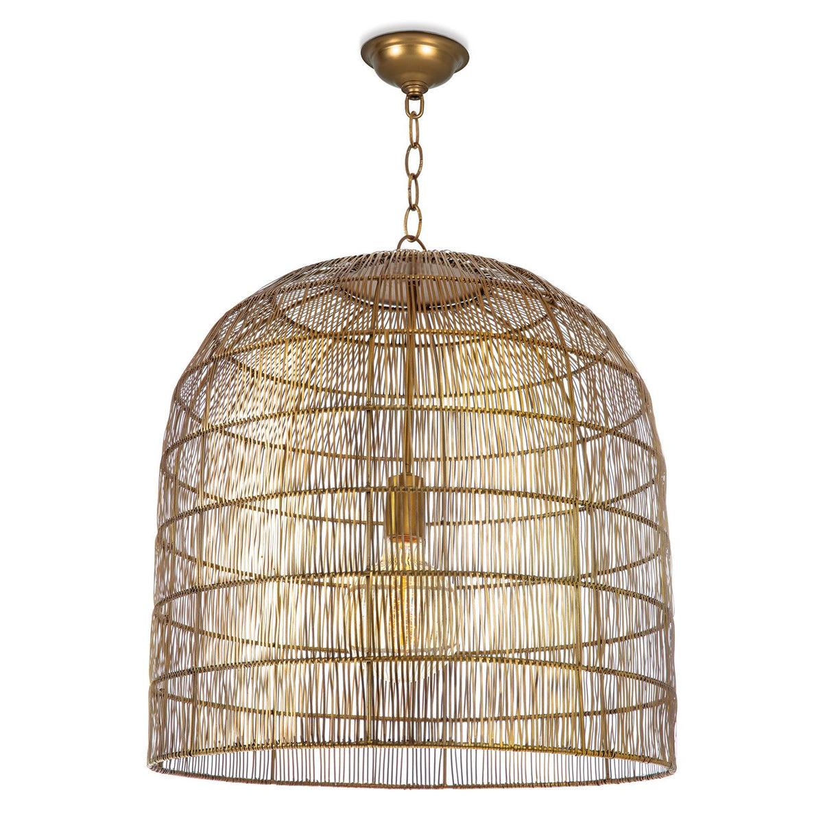 Fresco Metal Pendant - Brass