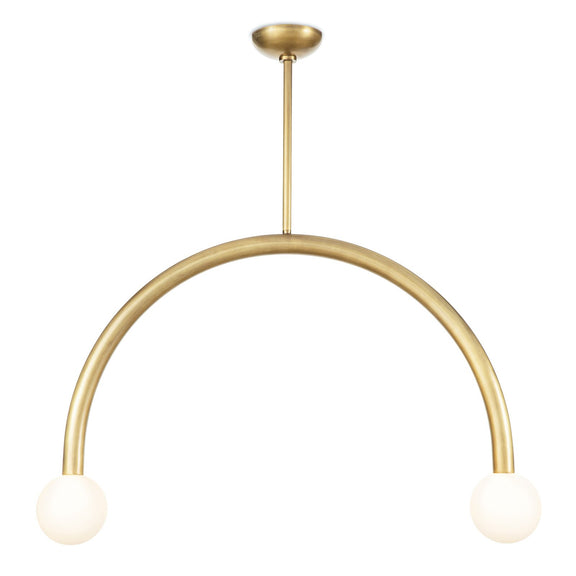 Happy Pendant - Natural Brass / Large
