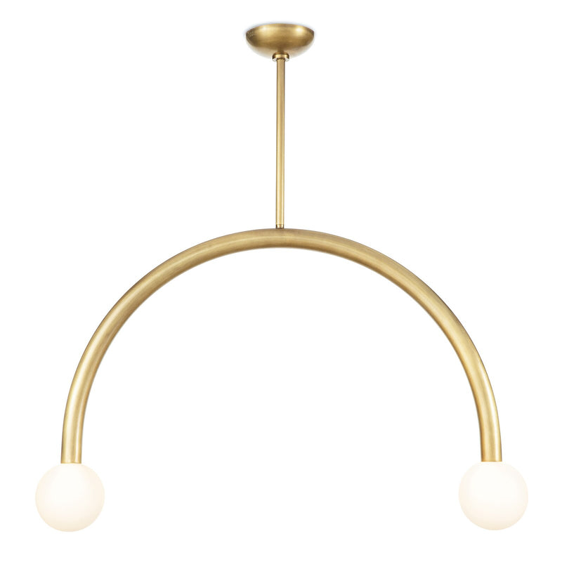 Happy Pendant - Natural Brass / Large