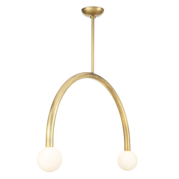 Happy Pendant - Natural Brass / Large
