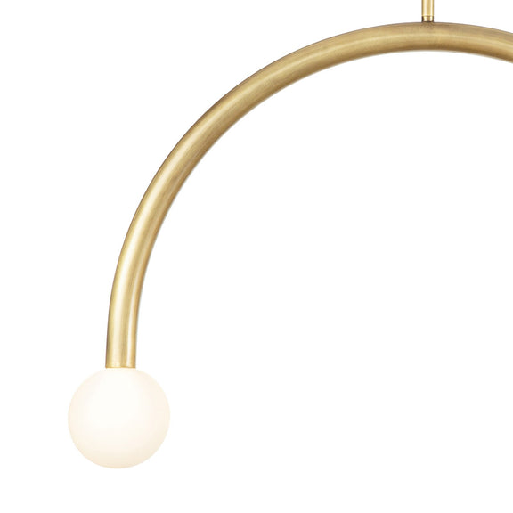 Happy Pendant - Natural Brass / Large