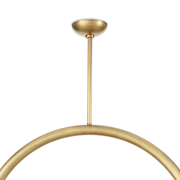 Happy Pendant - Natural Brass / Large
