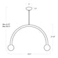 Happy Pendant - Natural Brass / Large